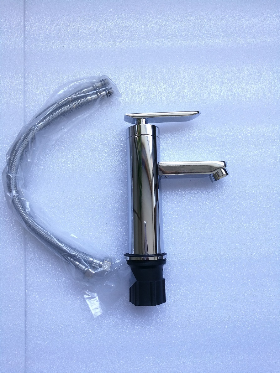 Single handle European stainless steel wash basin faucet FD-5711A