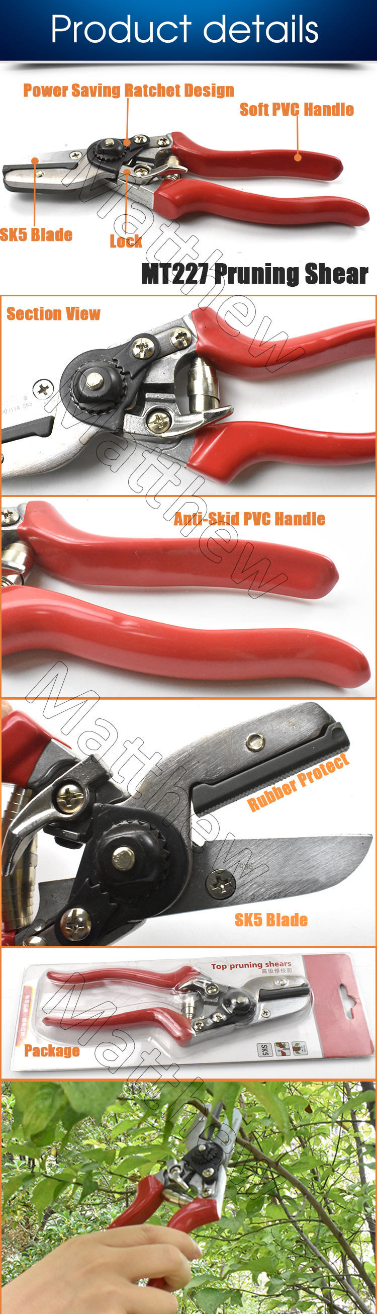 Wholesale Gardening Tools Heavy duty Pruning Shear