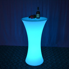 Plastic lighting cocktail table for party/event/beach