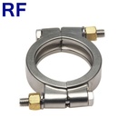 RF 13MHP 4" SS304 Stainless Steel Pipe Sanitary Quick Pipe High Pressure Clamp For Extractor
