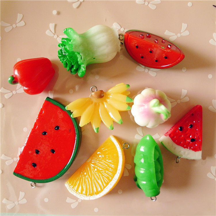 Free Shipping Cool Summer Fruit Lemon Miniature 3d Handmade DIY Earrings Jewelry Accessories Resin Pedants Flatback