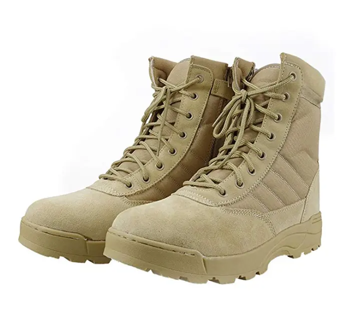 TSB09 Sand desert Suede tactical bombat boots light weight jungle boots breathable heavy duty long lasting tactical boots