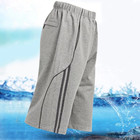 Elastic waist with drawstring running shorts