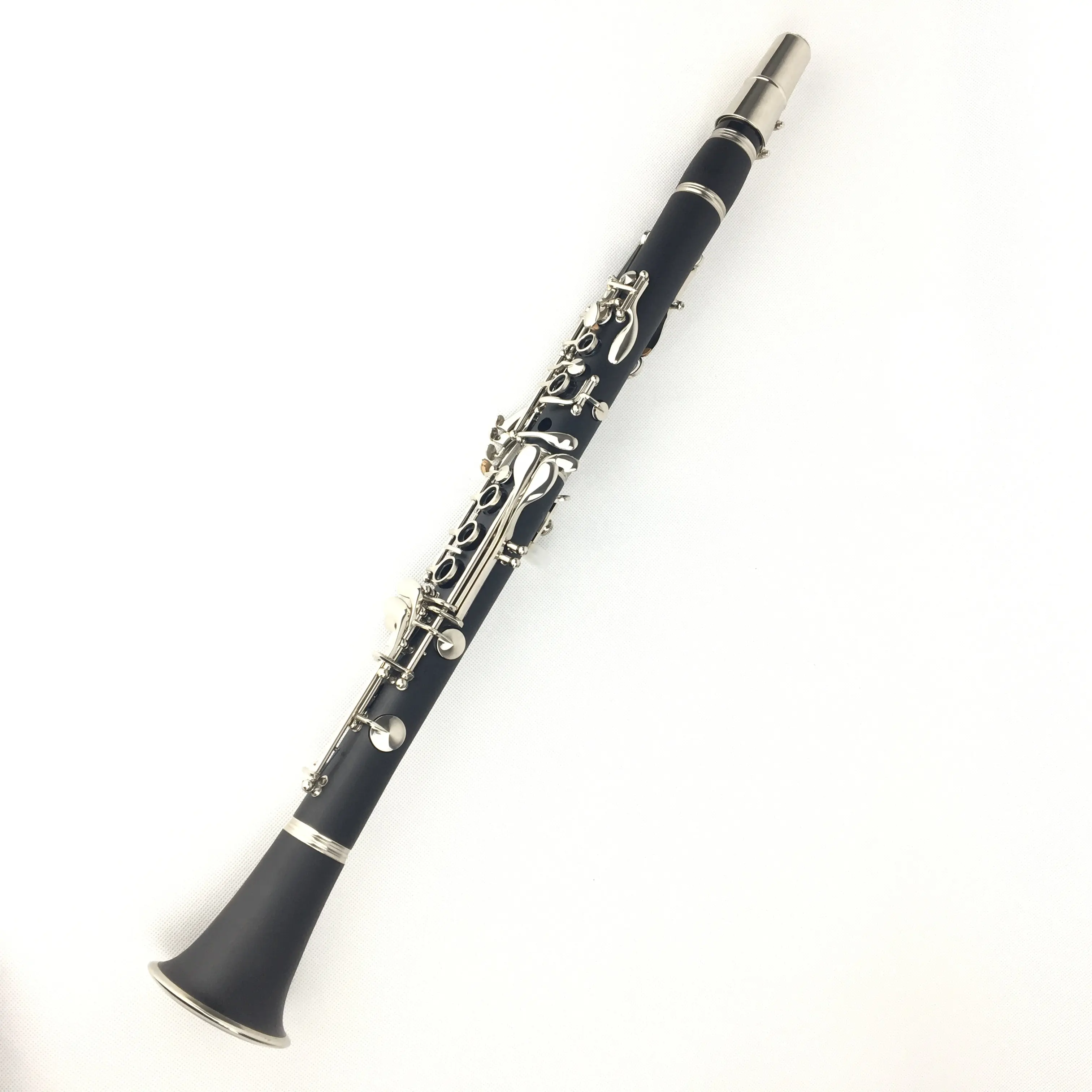 Professional clarinet free logo wood instrument Clarinet hard rubber body nickel plate c tone Clarinet