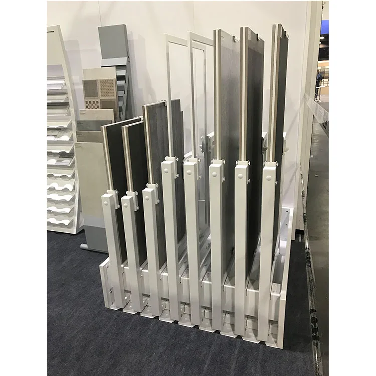 Metal rotating  display stand ceramic tile display rack with showroom display rack stand