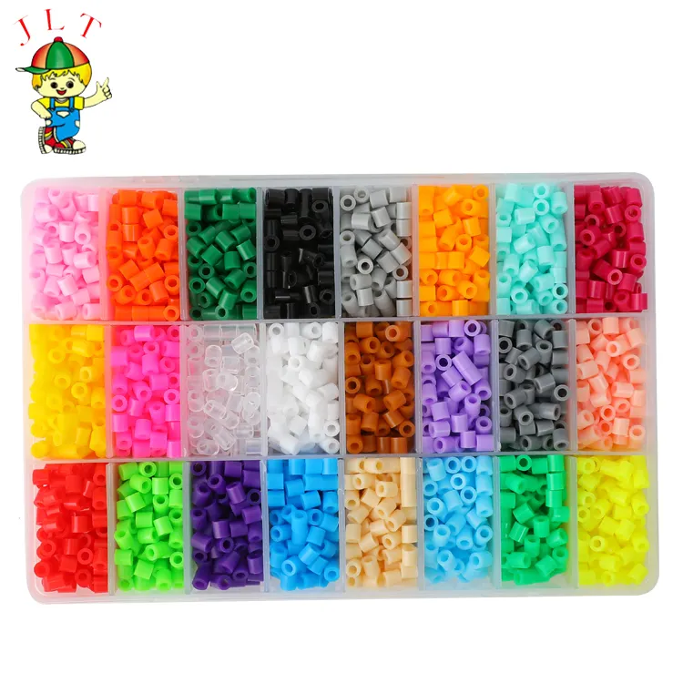 Manufacturer wholesale educational toys diy craft kit 5MM fuse perler beads set kit ironing beads