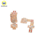 High quality educational toys wooden domino blocks