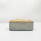rectangle decorative new modern bathroom tissue cover cement tissue box
