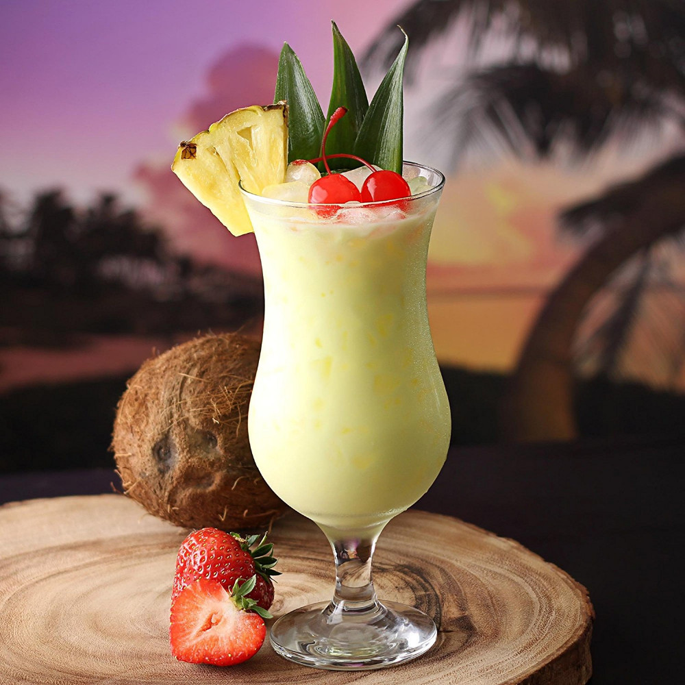 Haonai Pina Colada Cocktail Glasses,Polycarbonate Cocktail Glasses Entertain Glassware 42 Cl Cocktail Glasses