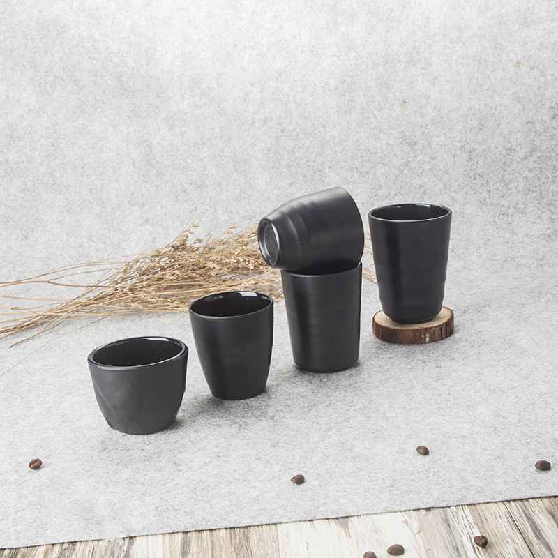 Wholesale 100% melamine black tea cup plastic cup sake cup
