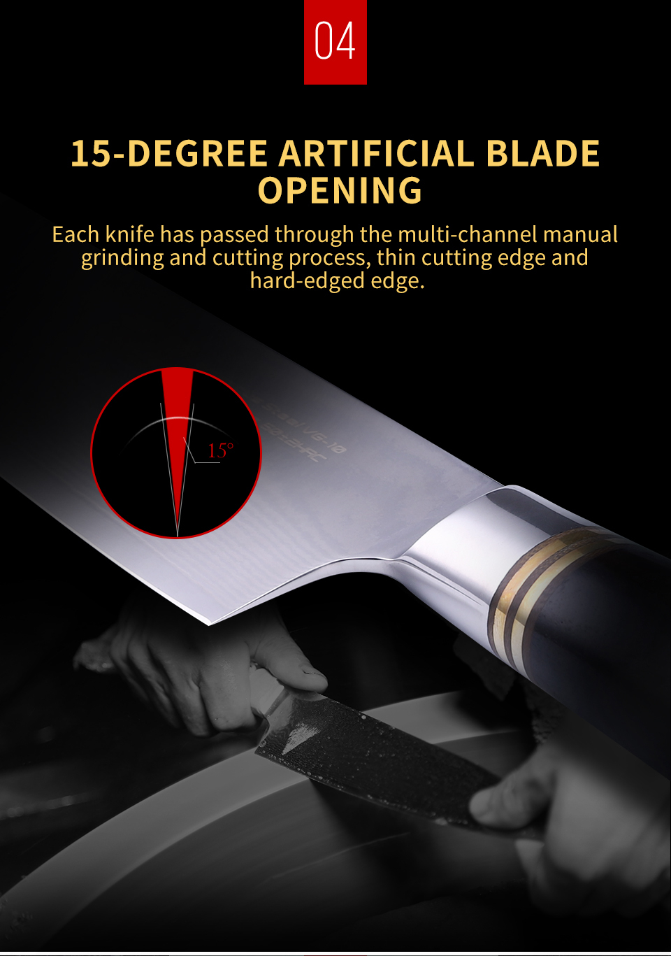 FINDKING 6.5 Inch Ebony Wood Handle 67 Layers 10Cr15CoMoc Damascus Steel Knife Kitchen Knife Nakiri Knife