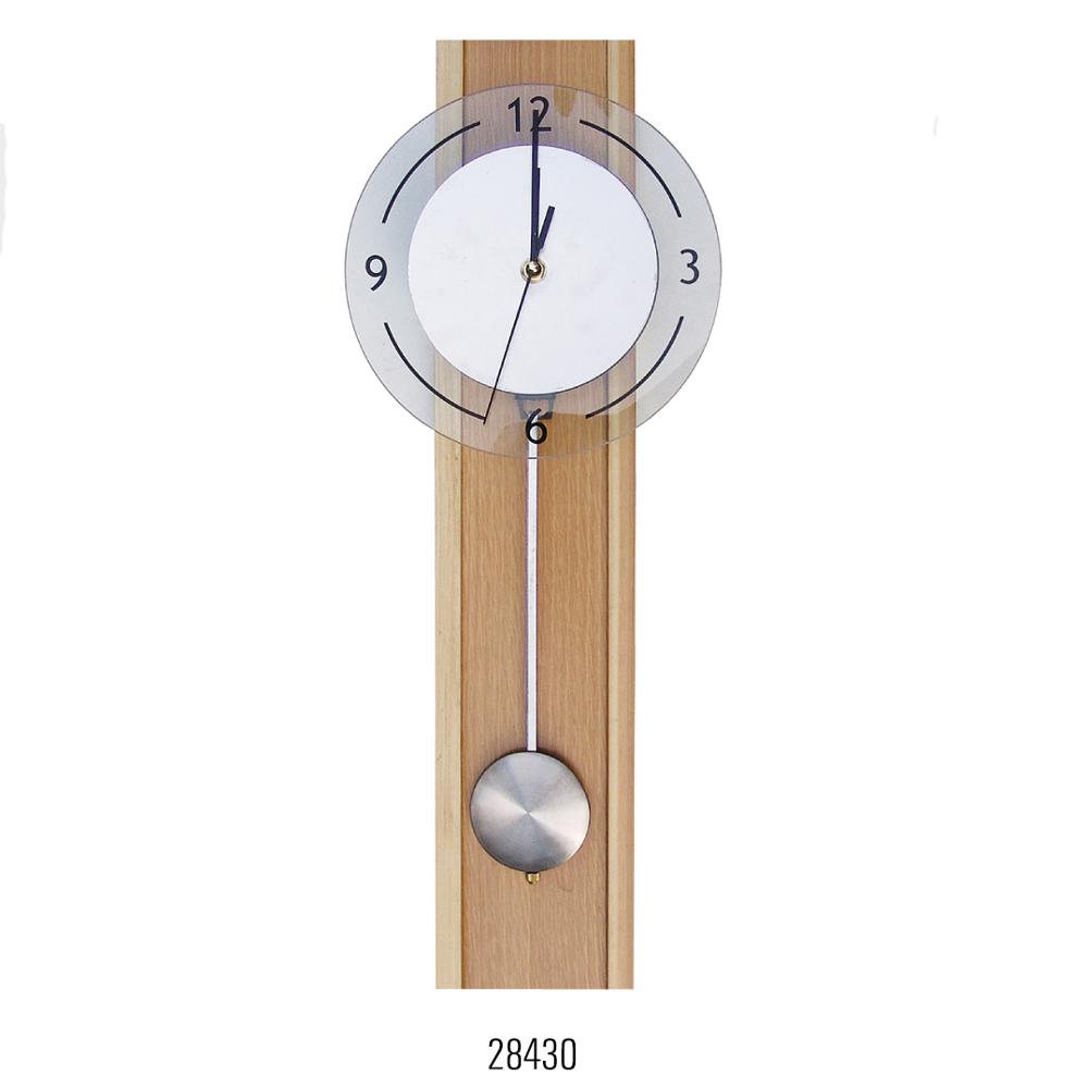 pendulum clock,glass quartz analog type pendulum clock