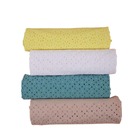 100% cotton hollow solid color 100 combed cotton fabric for dress