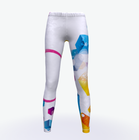 yoga young girl tights custom sublimation print sport fitness leggings for women