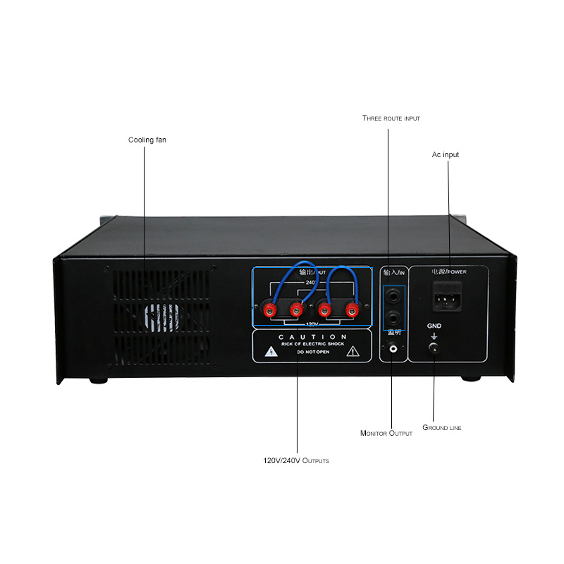 professional power amp 2000W hifi digital powered audio amplifier