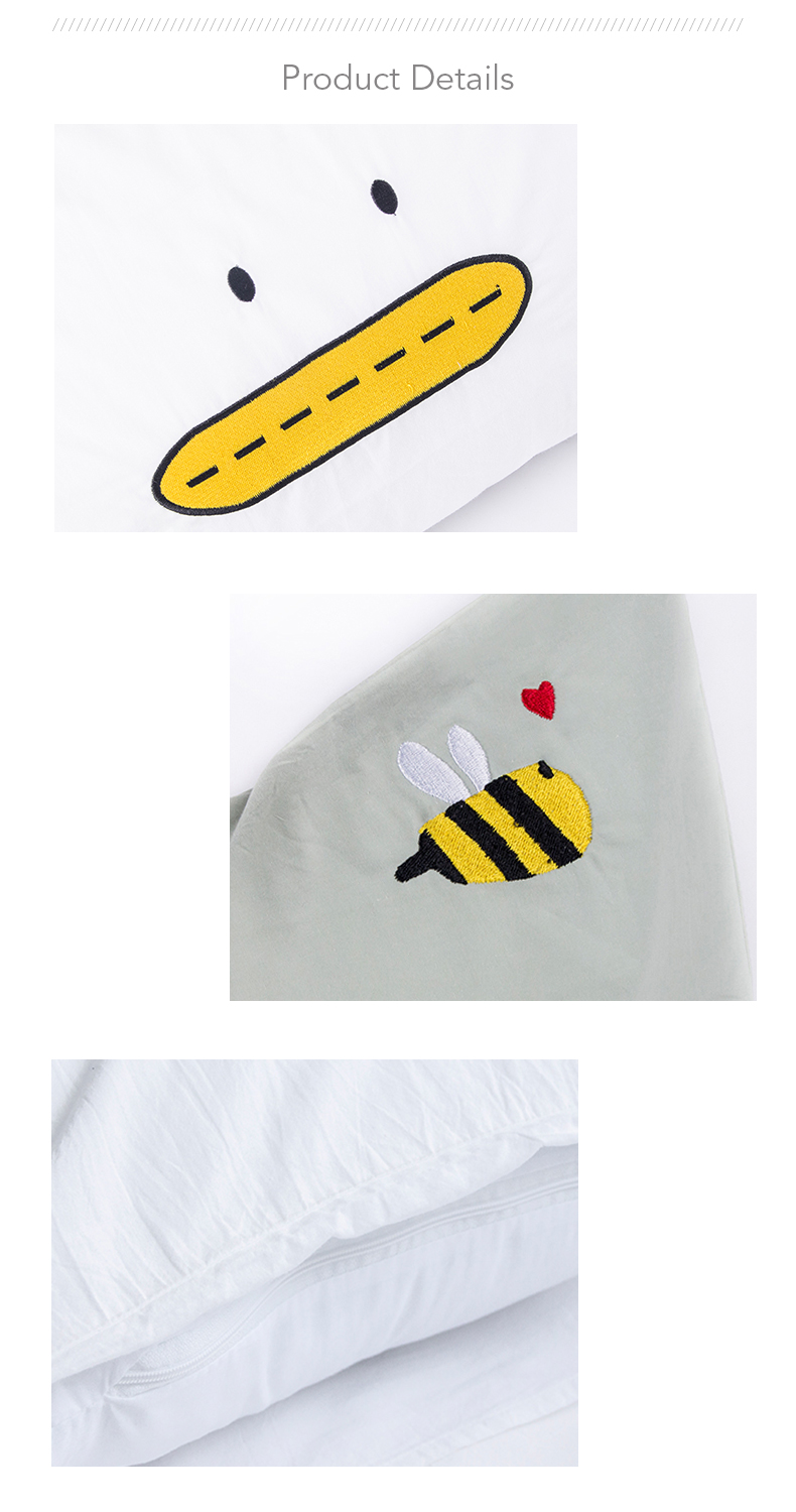 Monad OEKO Decorative Soft 100% Cotton Rectangular Custom Design Embroidery Printed Cushion Pillow Case Cover