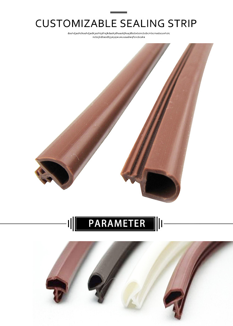 Plastic PVC extrusion wiper blade strip marine rubber seal