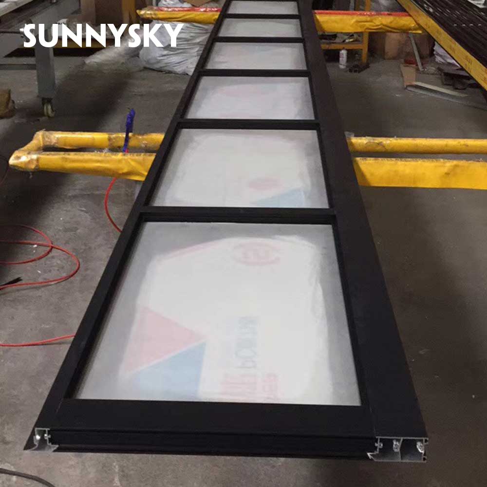 Hot sale products manually and automatically open aluminum glass garage door price