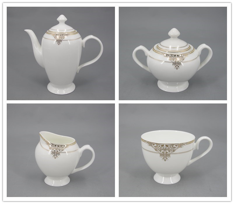 Europe style fine bone china decoration tea set