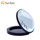 Hot sale black color round shape bb cushion/foundation air/powder compact case for face making up