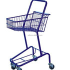 Double layers Basket Shopping Trolley Supermarket Cart Smart Baskets stacker