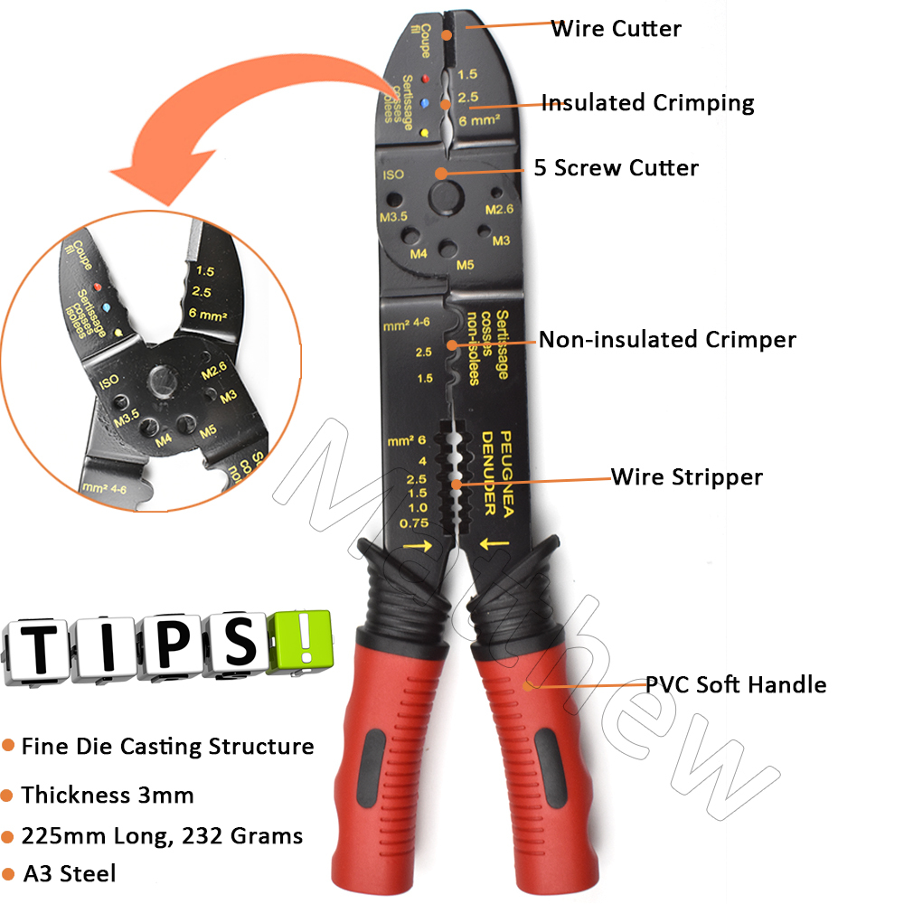 Basic Type Electrical Manual Wire Crimper