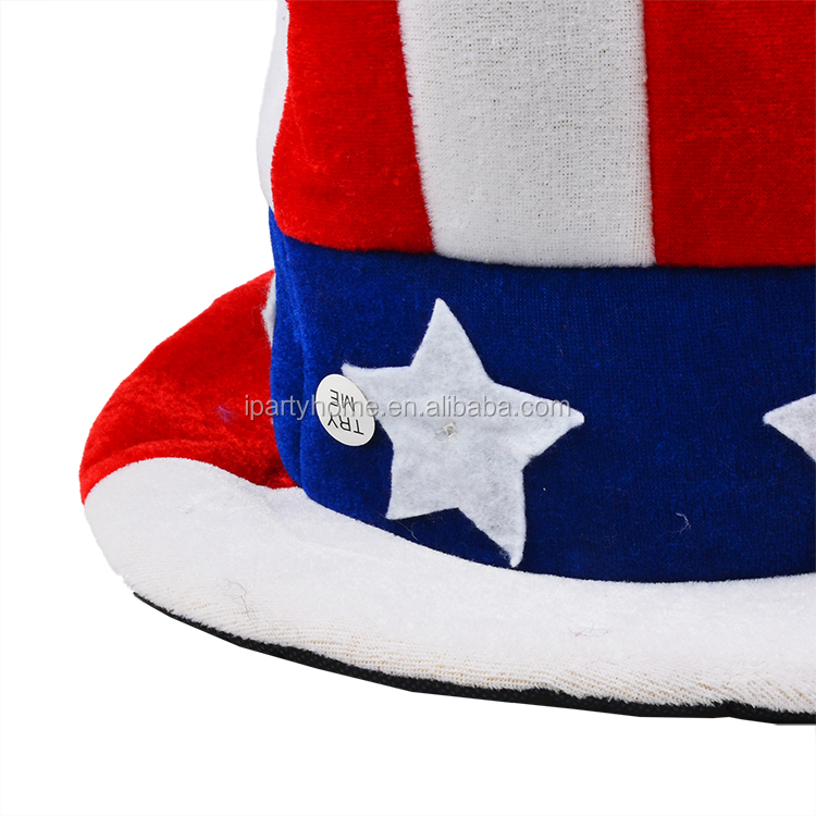 Hat 4 luglio, cappello da giorno di indipendenza | Star 4 luglio
