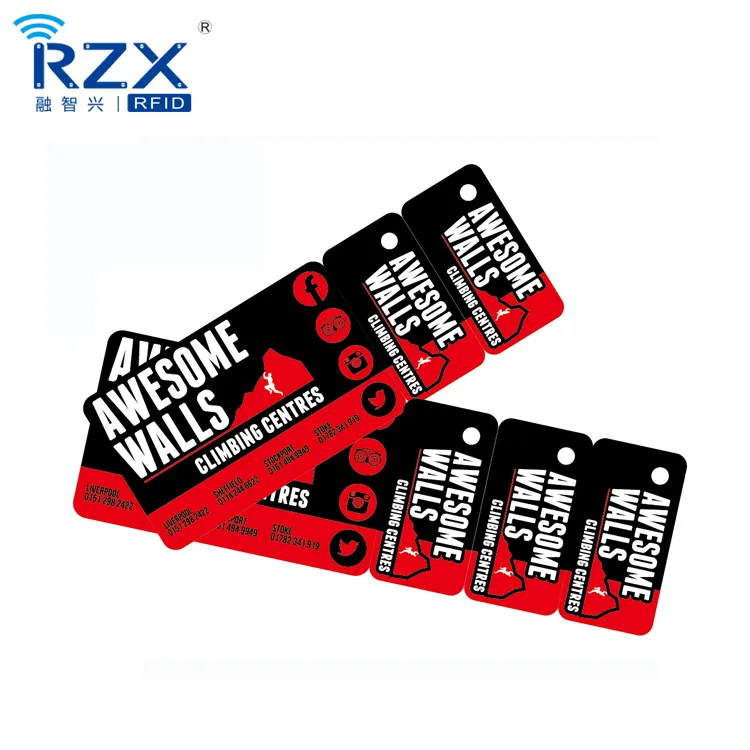 Plastic Loyalty Member Reward Combo Card with Barcode Key tags