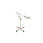 LED fluorescent light magnifying lamp with floor stand wheels