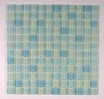 Glass stone mix mosaic for bathroom