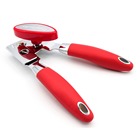 Durable Large Ergonomic Turning knob Premium stainless steel blade red color bottle opener