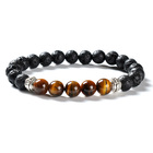 F84 lava stone bracelet for men mens bracelet tigers eye lava rock stone bracelet world lava hot selling online sale