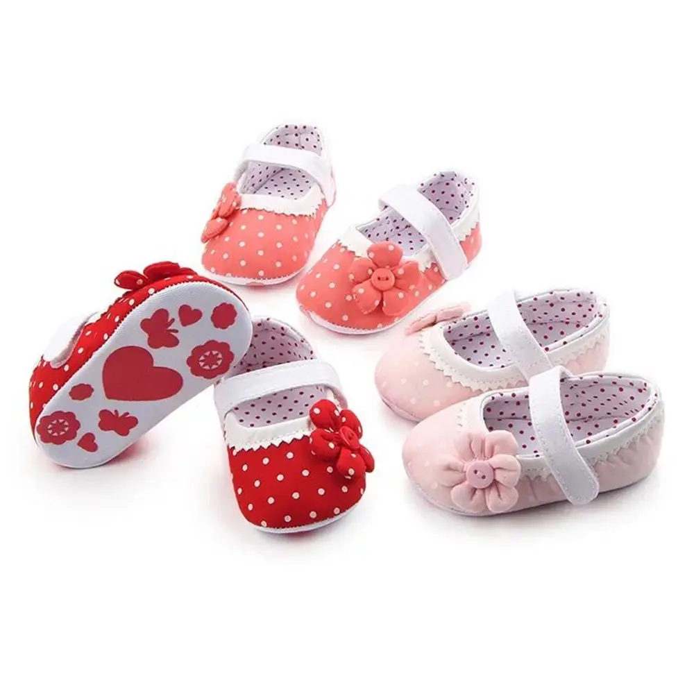 Beautiful Flower Spring Autumn Infant Baby Shoes for Girl