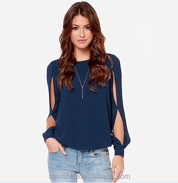 blue formal tops