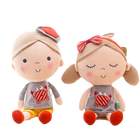 OEM long hair pretty girl plush rag dolls