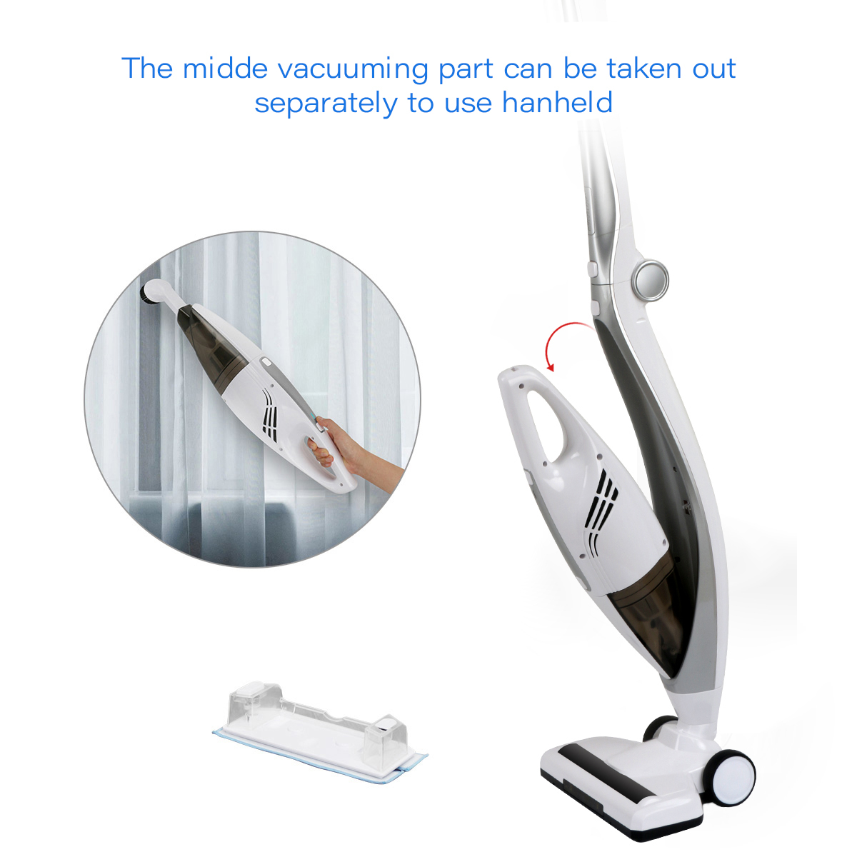 Fast Delivery Household 3 in 1 Portable Stick Vacuum Cleaners Bed Floor Wireless Handheld Vacuum Cleaner