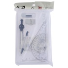 Yas -7077 compass set, multi - functional drawing plastic transparent scale tool quilt ruler, students, office