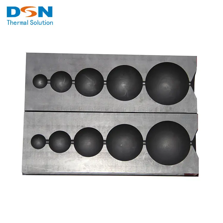 Customized Supplied Square Carbon Induction Heating Gold Melting graphite molds for glass
