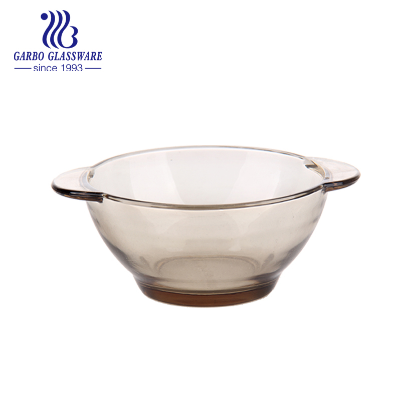 5.2'' Anchor Hocking Glass Kitchenware Chocolate Transparent Clear Glass Large Salad Cooking Bowl