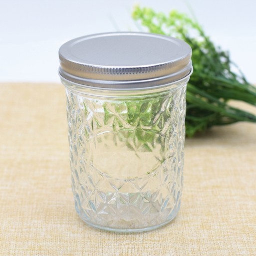 Sealed Diamond Jam Glass Jar Food Beverage Glass Jars