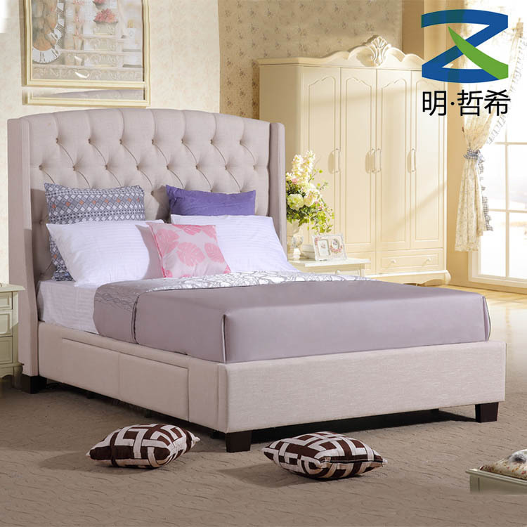 space saving double dubai wooden slats bed frame for home furniture