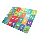 Flannel fabric PVC mat Non slip Play mat for children