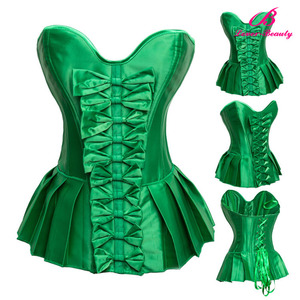 green corset bodysuit
