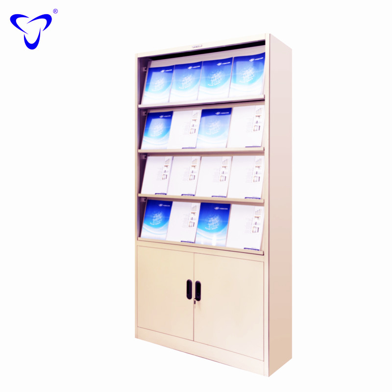 adjustable shelves CE certificated library furniture office school bookstore open goods books shelf open magazine cabinet