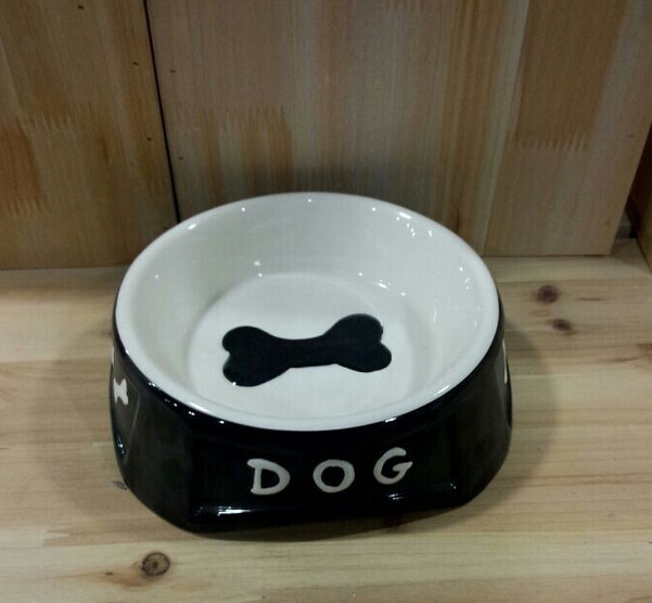 Haonai manufactured pet stoneware crock dog dish dog bowl