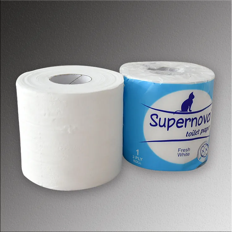 China Tissue Factory Bulk 3 4 Layer Custom Printing Design Logo Toilet Paper Bathroom Tissue Roll/Toilet Paper