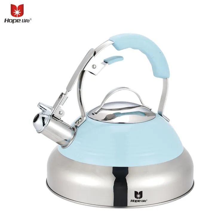 dishwash safe heavy body 2.5L stainless steel whistling tea kettle on sale