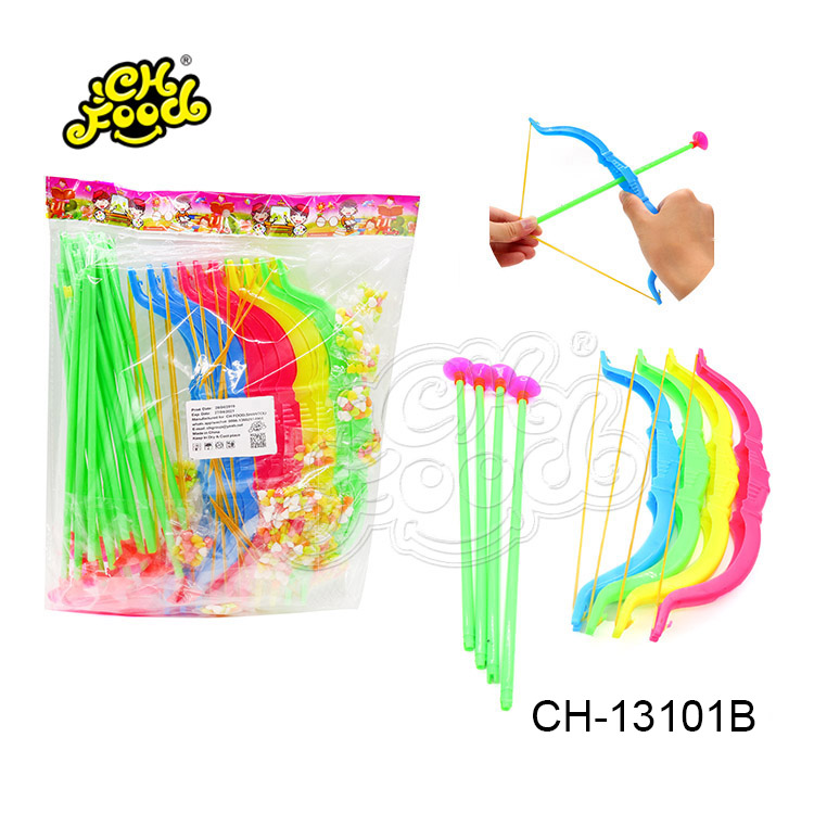 Min MOQ Plastic Kids Bow And Arrow Toy With Candy