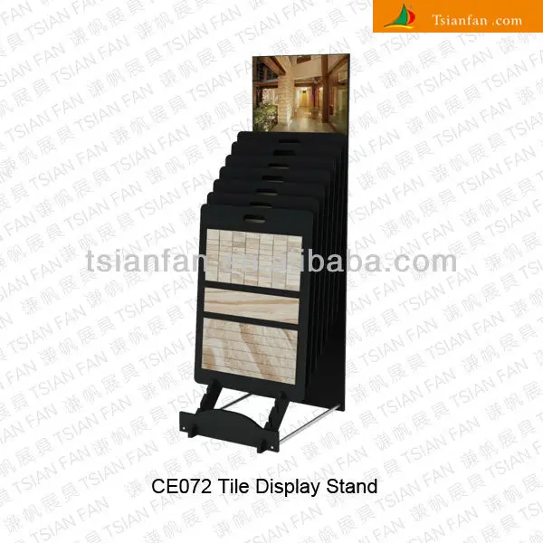 Double-Sided A-Frame Loose Tile Display Rack for Tile Sample Display