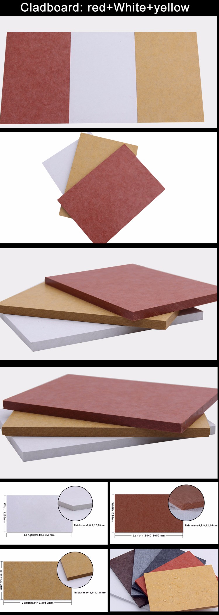 Calcium Silicate Board With Hig Strength And Watrer Absorption For Extermal Use